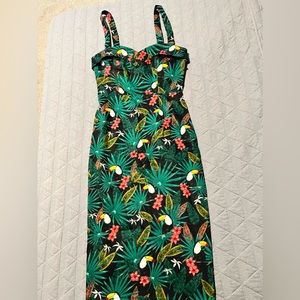 Collectif kiana tropicalalia pencil dress xs